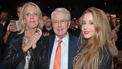 Frank Elstner, Frau Britta und Tochter Enya