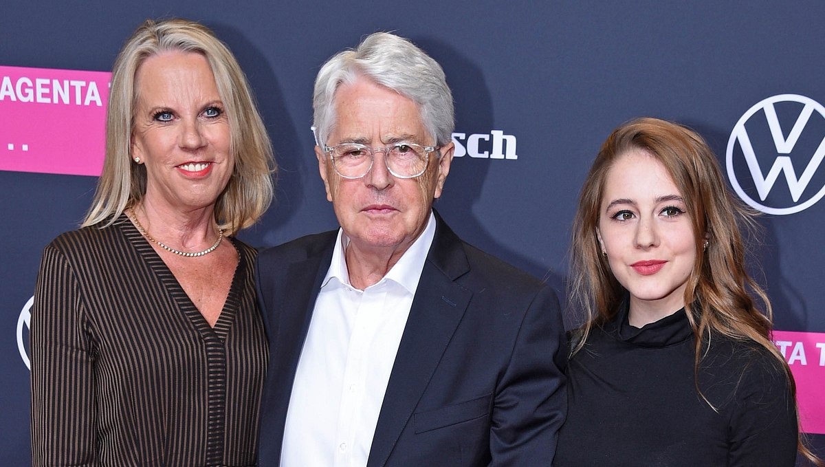 Frank Elstner mit Frau Britta & Tochter Enya