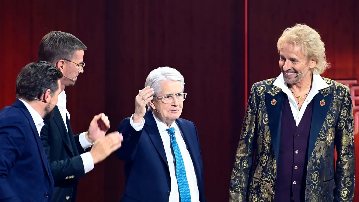 Frank Elster & Thomas Gottschalk bei "Wetten,dass...?"