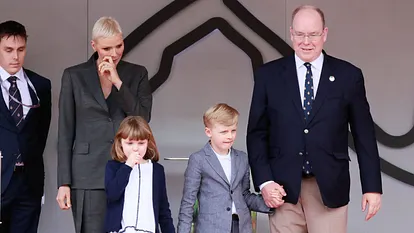 Charlene von Monaco mit Kindern Fürst Albert