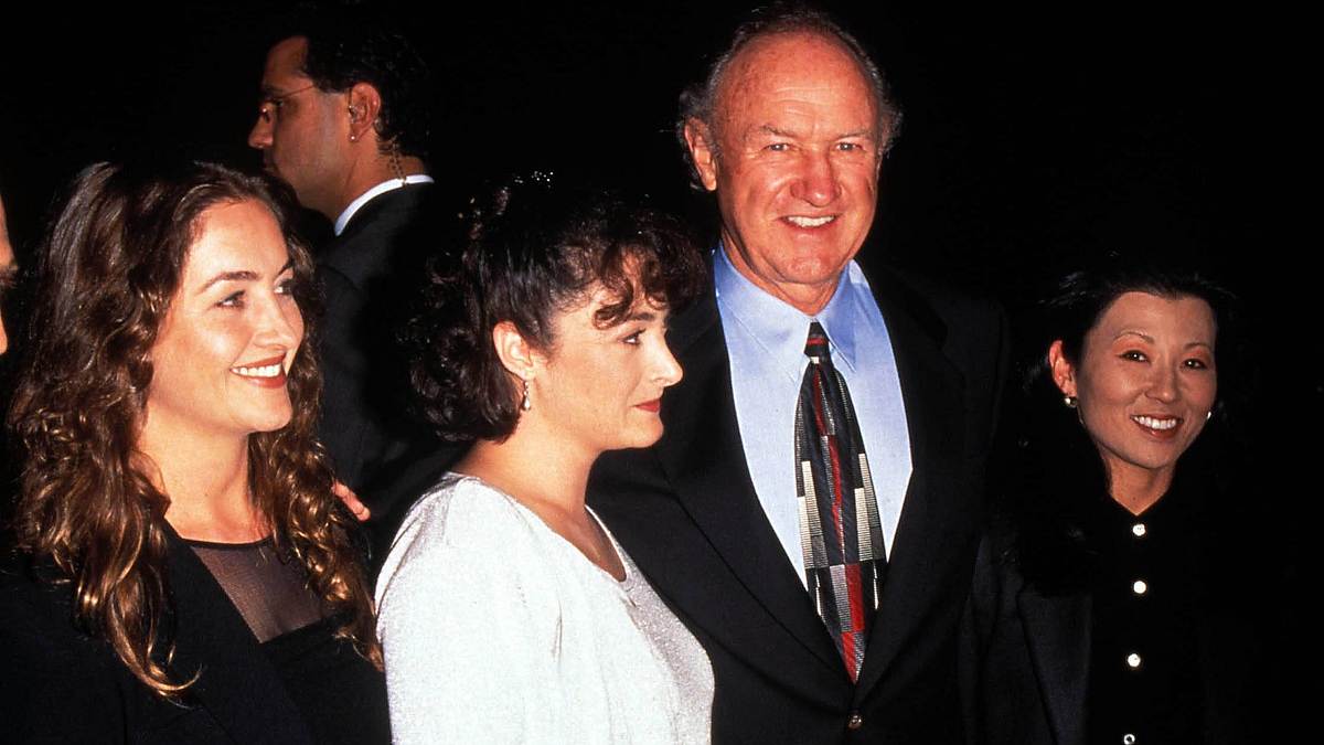 Gene Hackman & seine Töchter Leslie und Elizabeth mit Frau Betsy