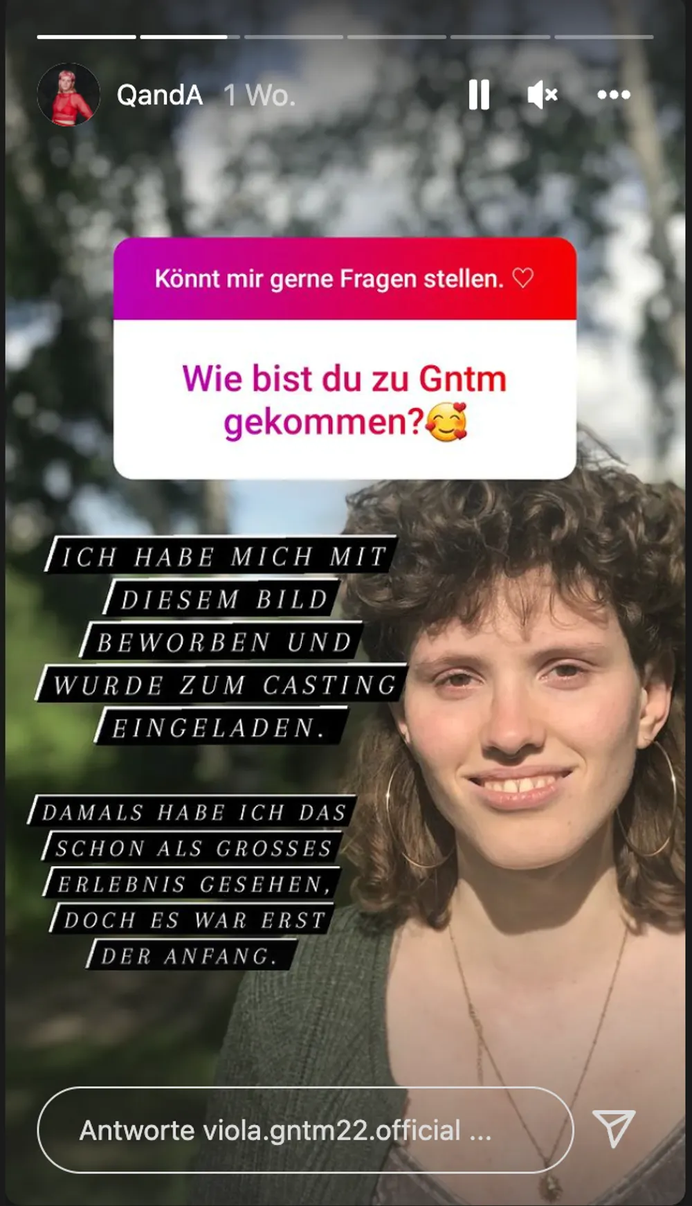 GNTM-Viola früher GNTM-Viola früher