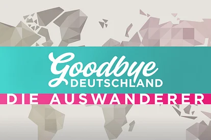 Logo der Vox-Doku-Reihe "Goodbye Deutschland! Die Auswanderer".
