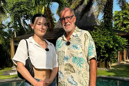 Patrick Naumann gemeinsam mit seiner Tochter Leonie