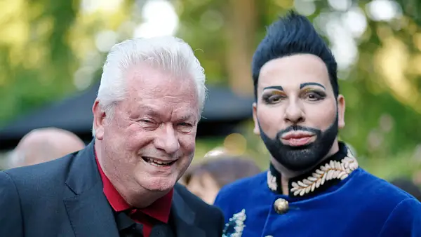 Harald Glööckler mit Dieter Schroth