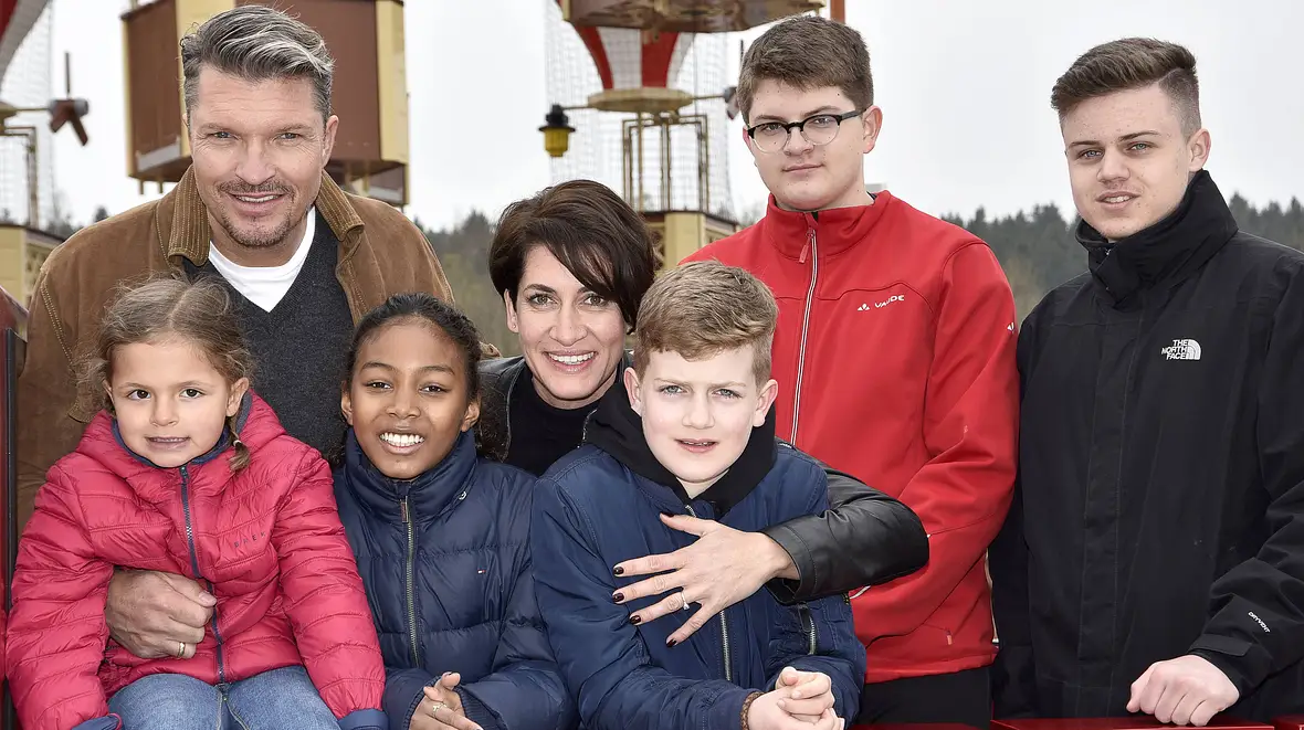 Hardy Krüger jr. mit Kindern und Frau Alice Hardy Krüger jr. mit Kindern und Frau Alice