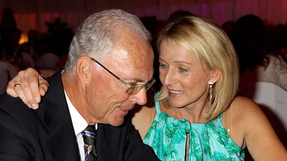 Heidi Beckenbauer mit ihrem verstorbenen Mann Franz