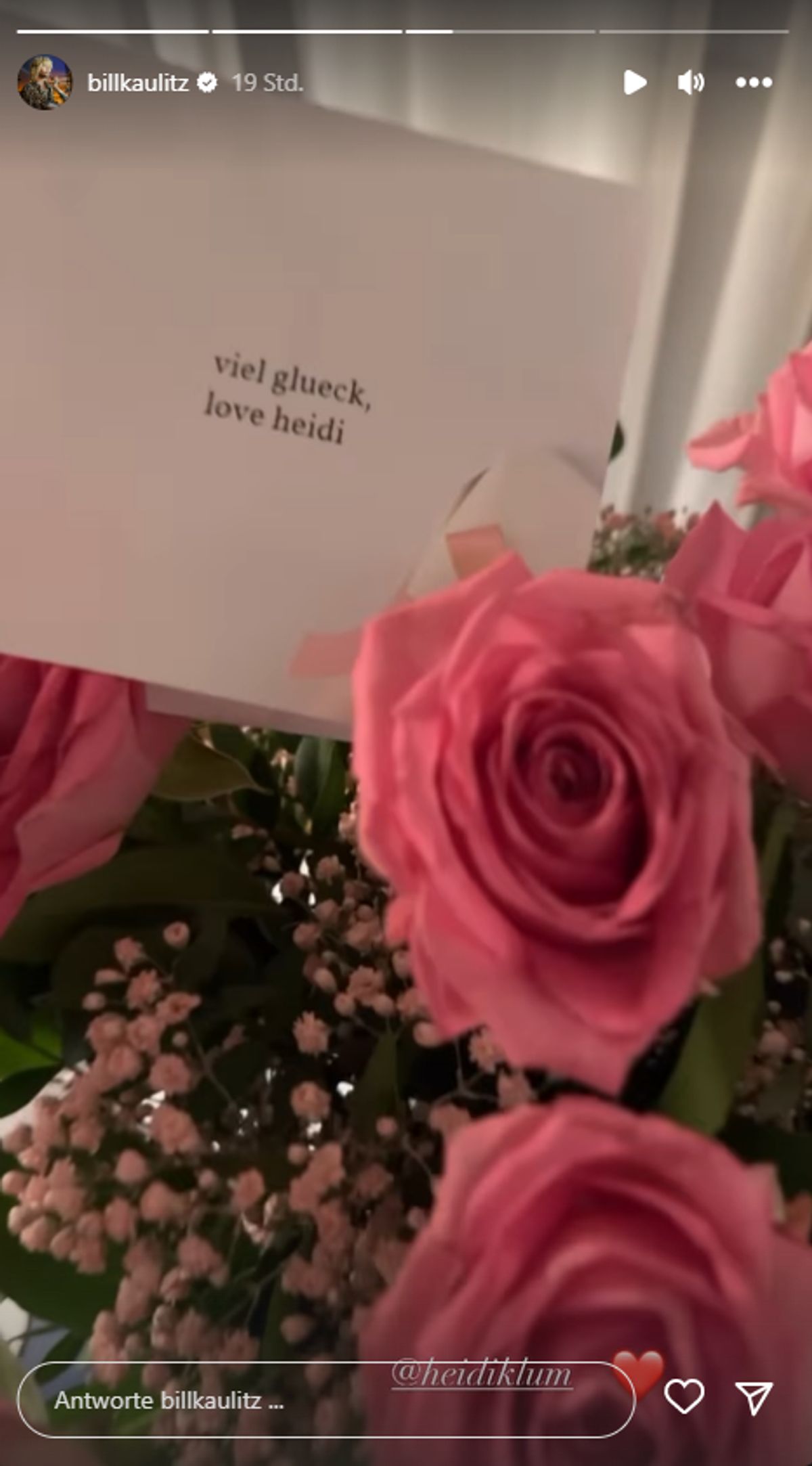 Bill Kaulitz & Heidi Klum - Blumen