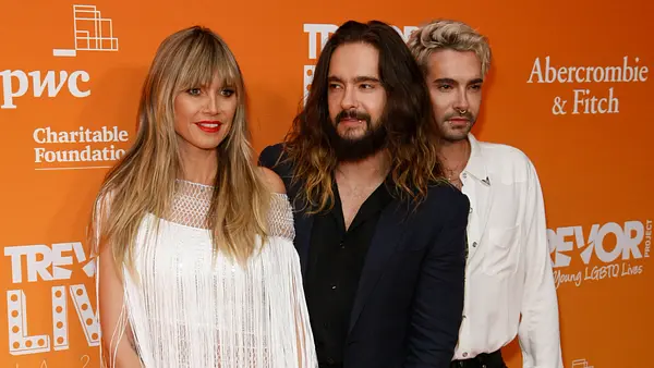 Heidi Klum mit Tom und Bill Kaulitz