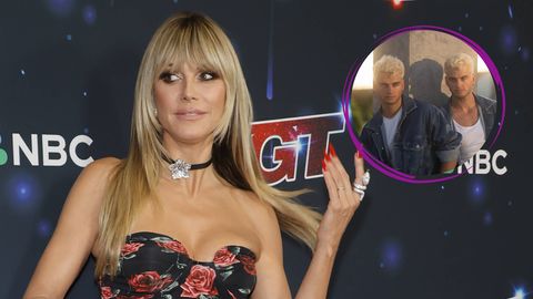 Heidi Klum und die GNTM-Zwillinge  - Foto: IMAGO/ Cover-Images/ Instagram/ julianundluka (Collage)