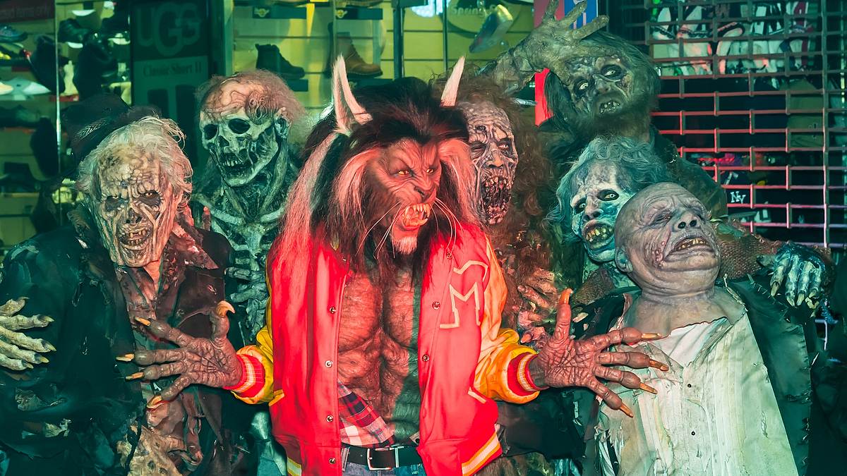 Heidi Klum Halloween Werwolf Thriller 