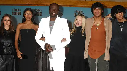 Seal mit seine Partnerin Laura Strayer und seinen Kindern