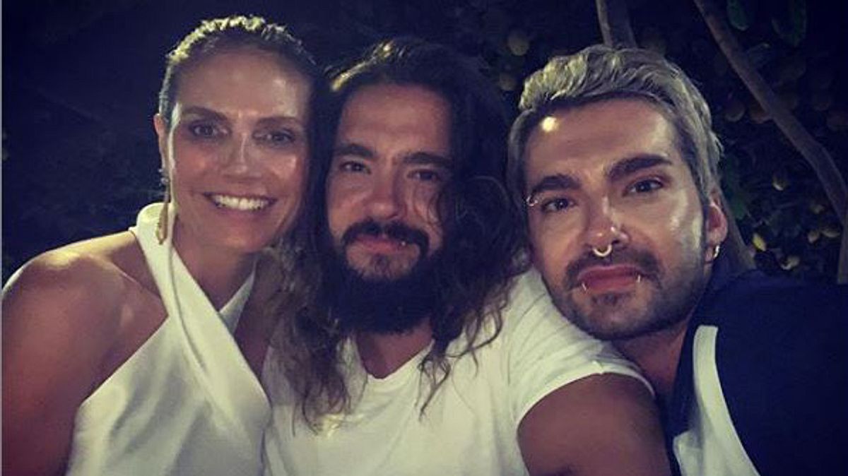 Heidi Klum mit Tom und Bill Kaulitz