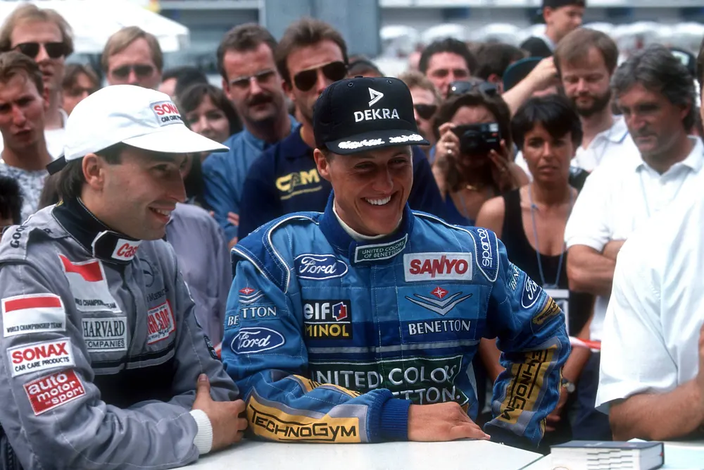 Heinz-Harald Frentzen & Michael Schumacher Heinz-Harald Frentzen & Michael Schumacher