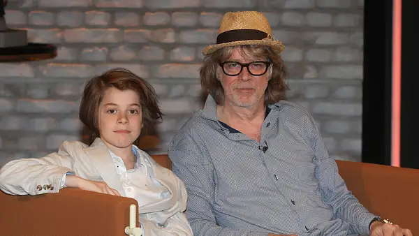 Helge Schneider und sein Sohn Charly