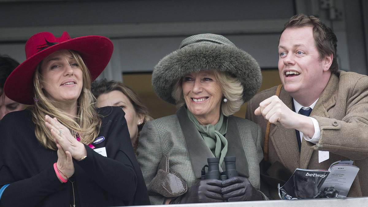 Herzogin Camilla mit Sohn Tom und Tochter Sarah