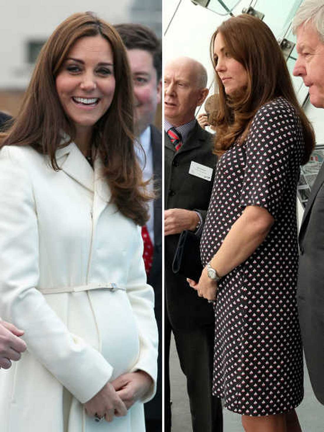 Herzogin Kate ist schön schwanger.