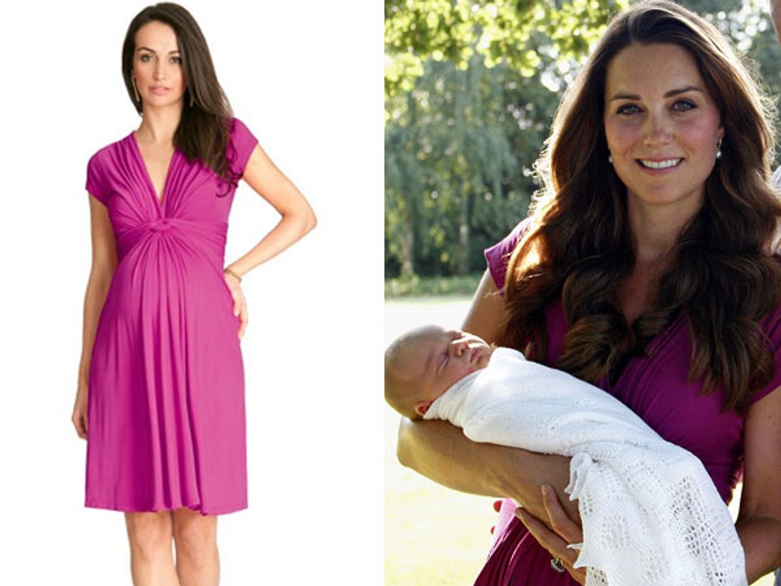 Dieses Kleid trug Herzogin Kate auf dem Baby-Foto