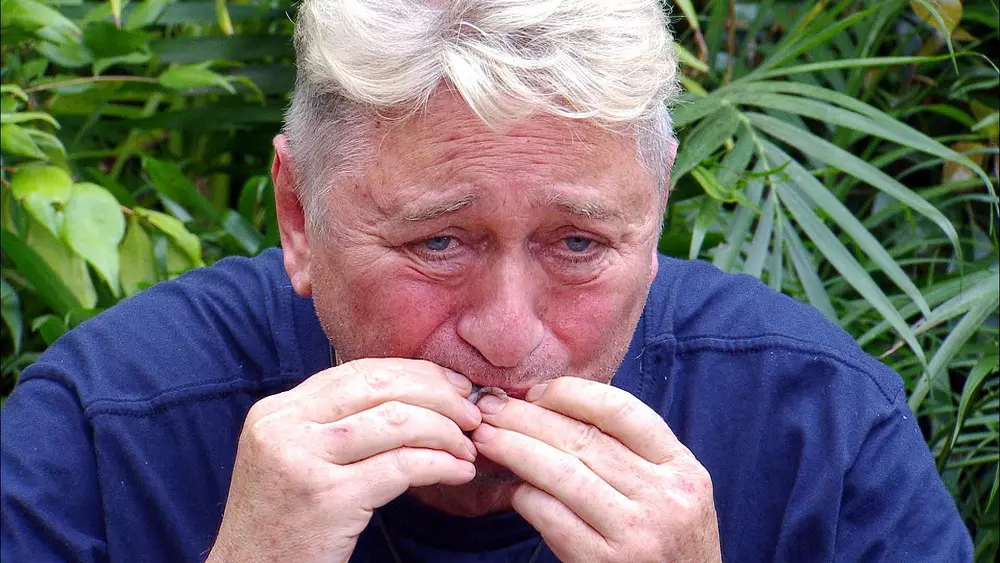 Hubert Fella in der finalen Dschungelprüfung