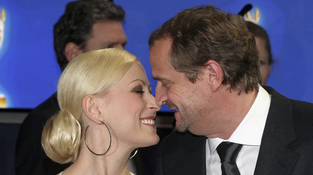 Jenny Elvers und Goetz Elbertzhagen 2004 beim Bambi Jenny Elvers und Goetz Elbertzhagen 2004 beim Bambi