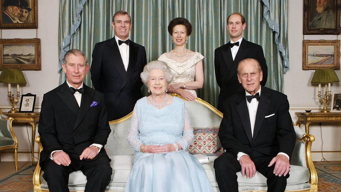 Queen Elizabeth, Prinz Philip und die Kinder Queen Elizabeth, Prinz Philip und die Kinder