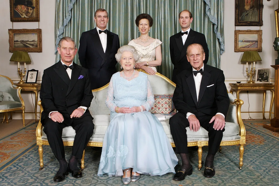 Queen Elizabeth, Prinz Philip und die Kinder Queen Elizabeth, Prinz Philip und die Kinder