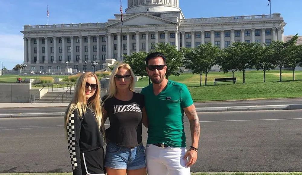 Michael Wendler, Claudia Norberg und Tochter Adele beim Familienurlaub in Amerika Michael Wendler, Claudia Norberg und Tochter Adele beim Familienurlaub in Amerika