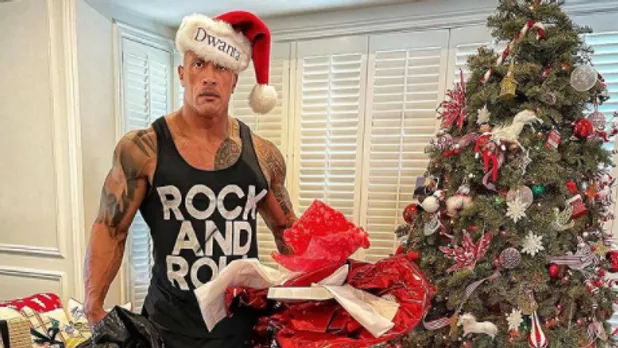Dwayne "The Rock" Johnson an Weihnachten Dwayne "The Rock" Johnson an Weihnachten