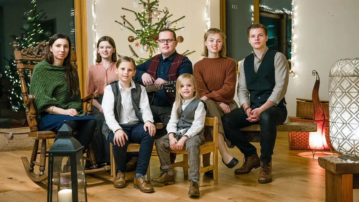Angelo Kelly und Familie an Weihnachten Angelo Kelly und Familie an Weihnachten