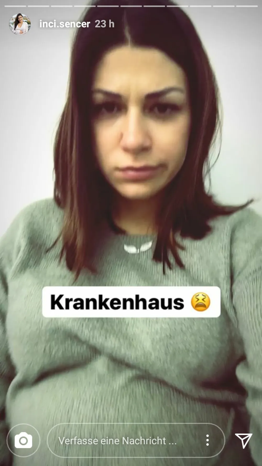 Inci Sencer musste ins Krankenhaus Inci Sencer musste ins Krankenhaus