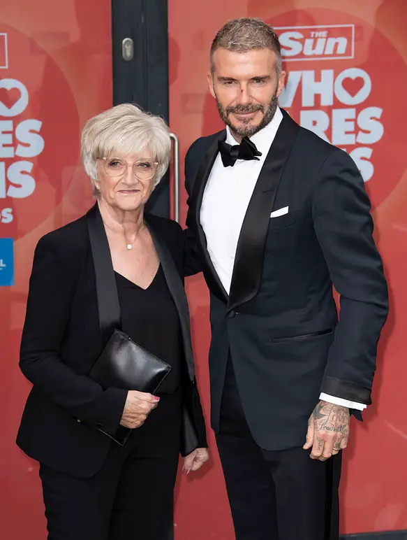 David Beckham Sandra Georgina West David Beckham Sandra Georgina West