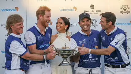 Prinz Harry und Herzogin Meghan beim Charity-Poloturnier von Sentebale-