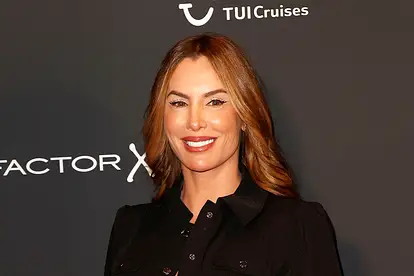 Anna-Maria mit einem strahlendem Lächeln bei einem "Factor X"-Event. 
