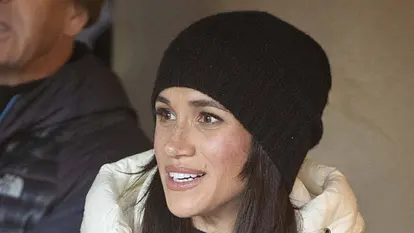 Meghan Markle mit einem überraschten Gesicht