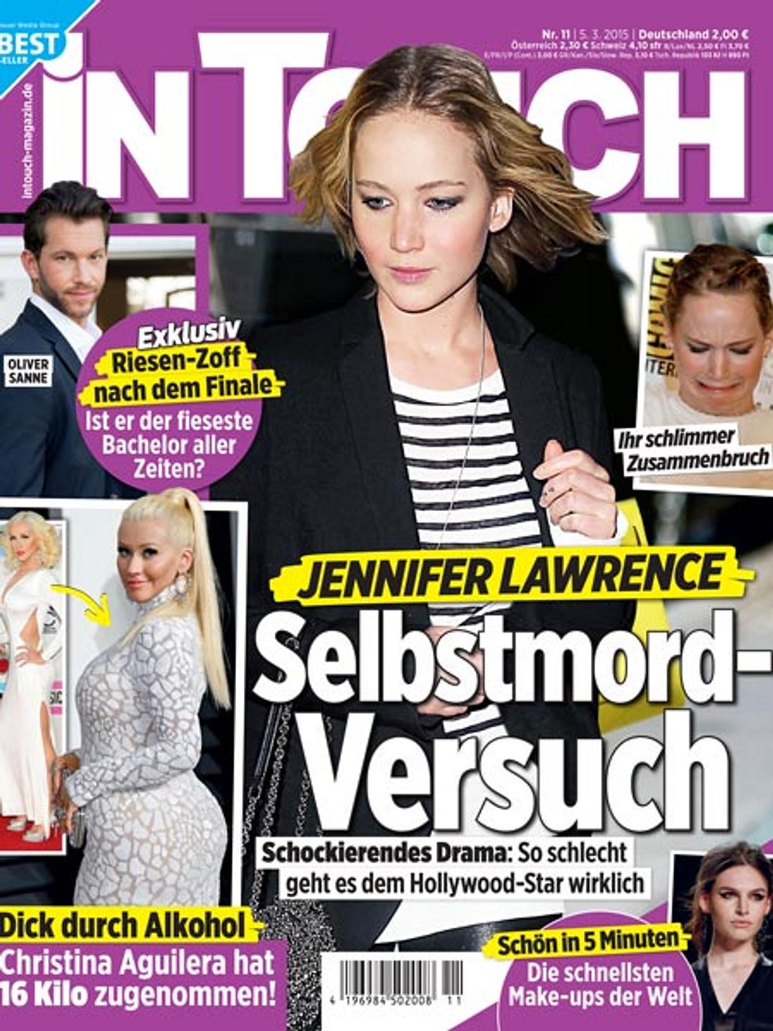 InTouch: Jennifer Lawrence - Selbstmord-Versuch!