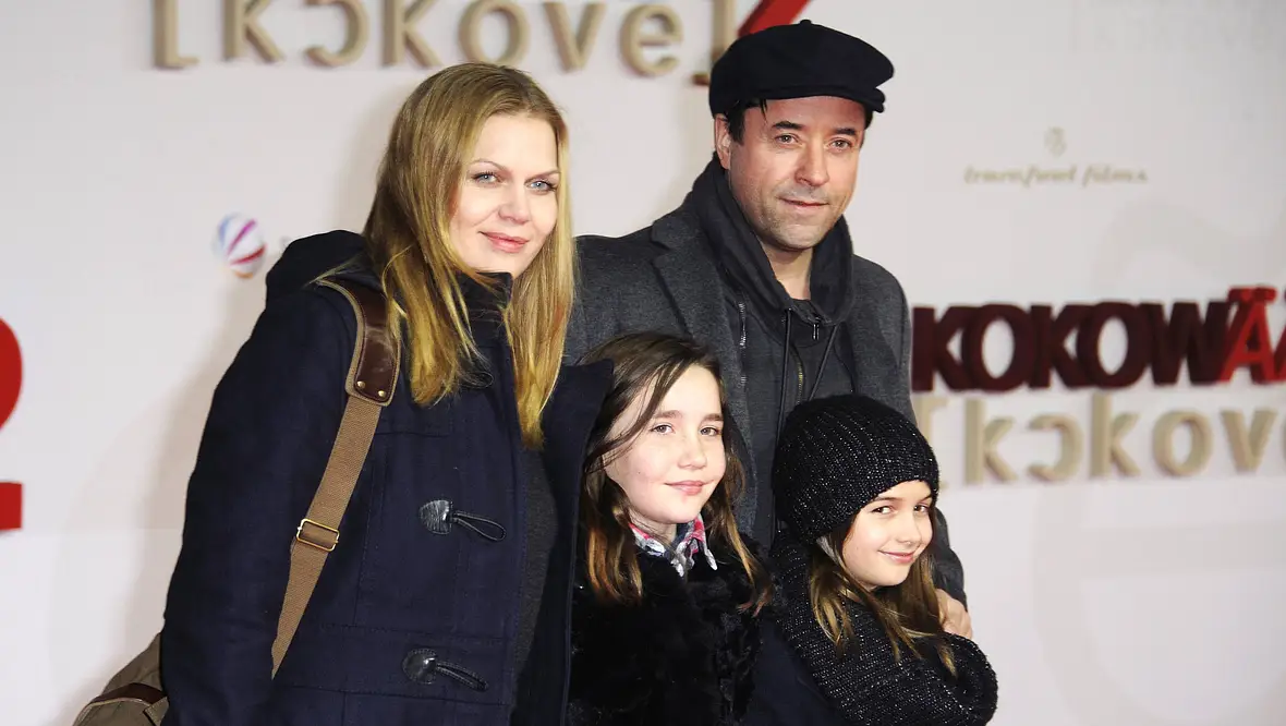 Jan Josef Liefers mit Frau und Kindern Jan Josef Liefers mit Frau und Kindern