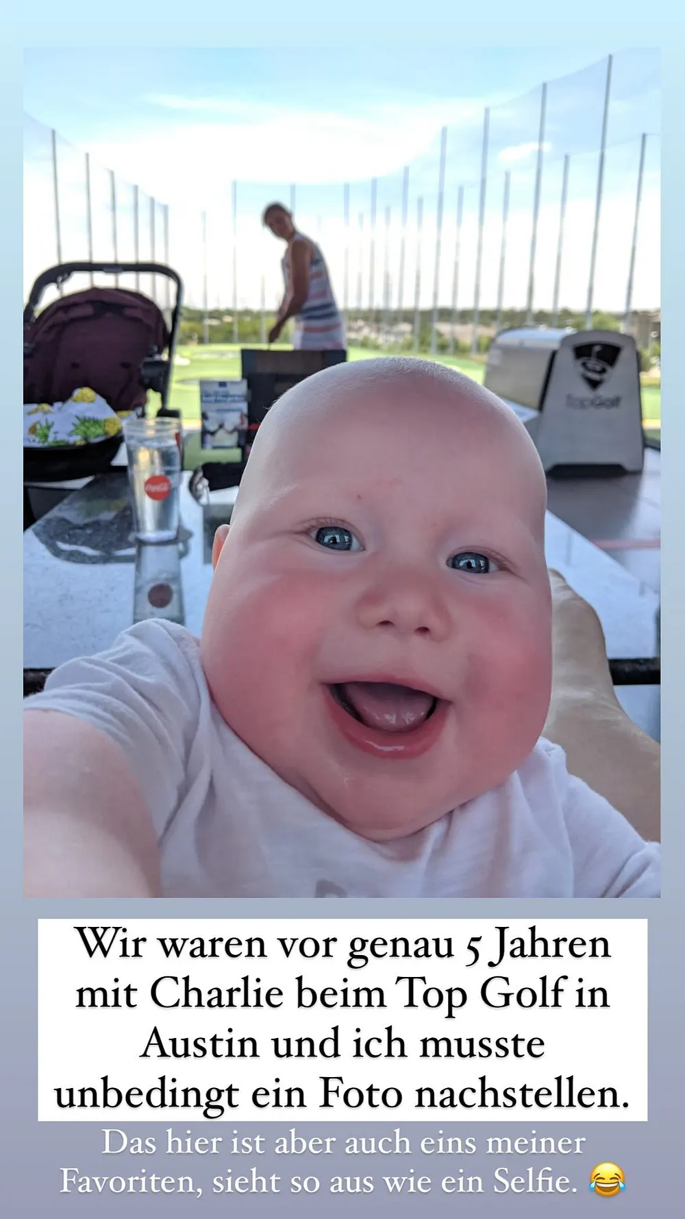 Janina Reimans Sohn Charlie als Baby Janina Reimans Sohn Charlie als Baby