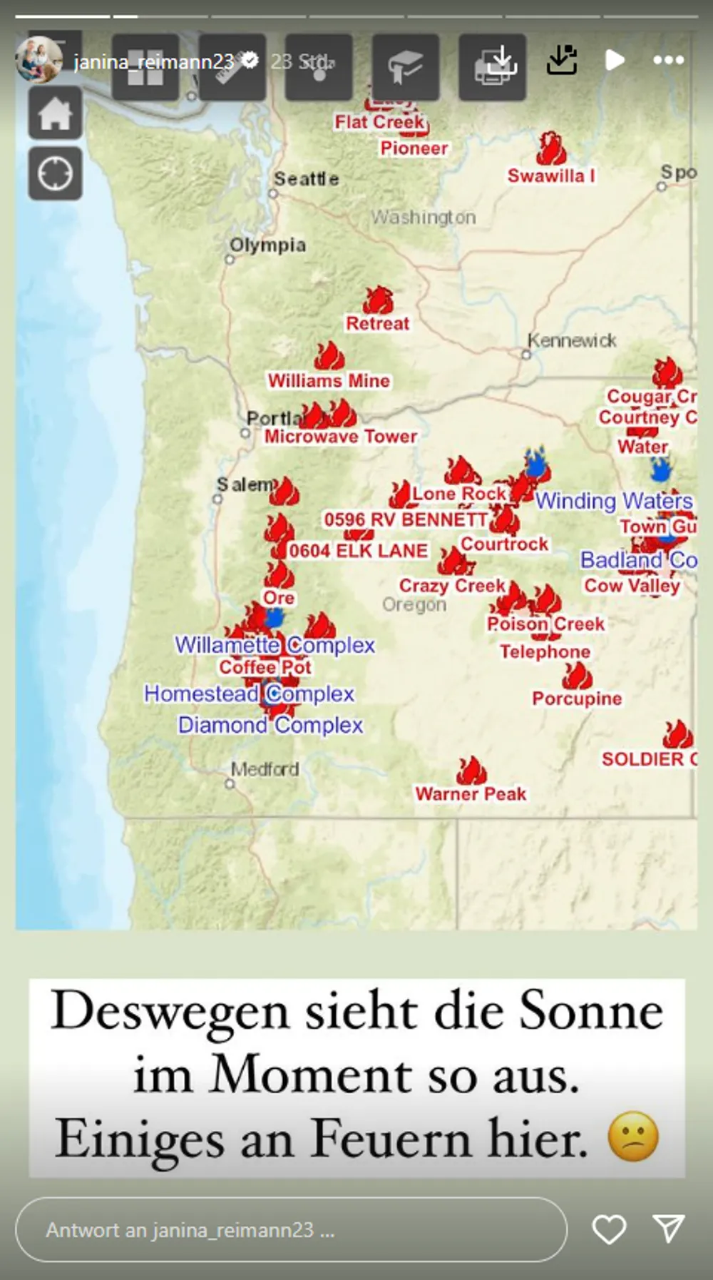Janina Reimann Oregon Feuer Janina Reimann Oregon Feuer