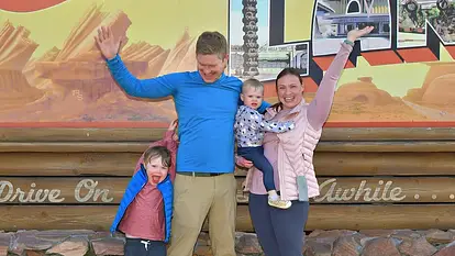 Janina Reimann & Mann Coleman & ihre Kinder Charlie & Isla