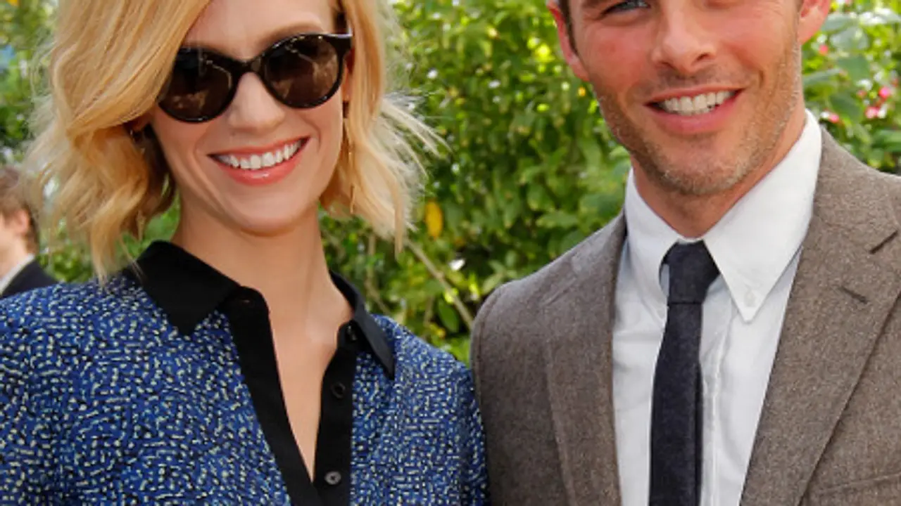 January Jones: Ist James Marsden der Vater ihres Kindes