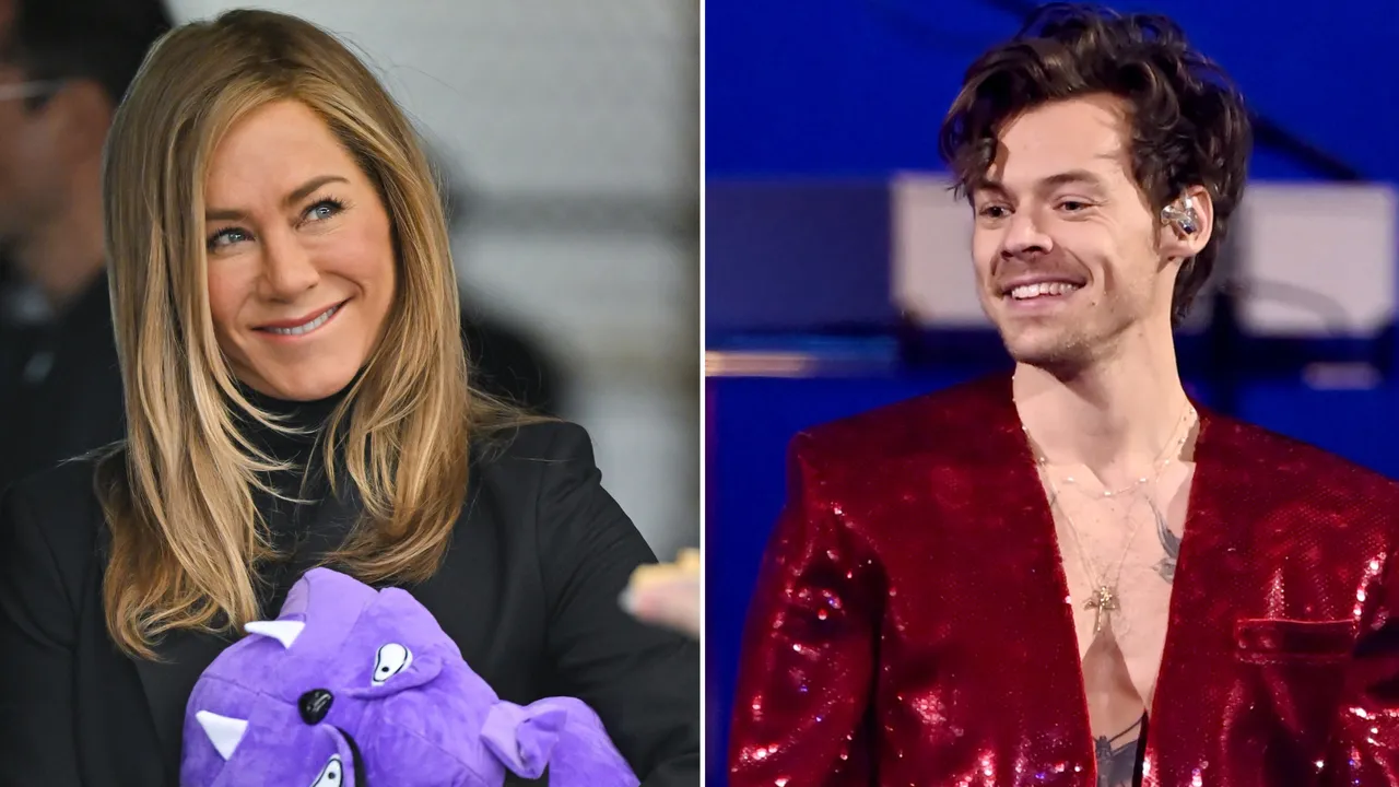 Jennifer Aniston und Harry Styles Jennifer Aniston und Harry Styles - Foto: James Devaney/GC Images & Dave J Hogan/Getty Images (Fotocollage)