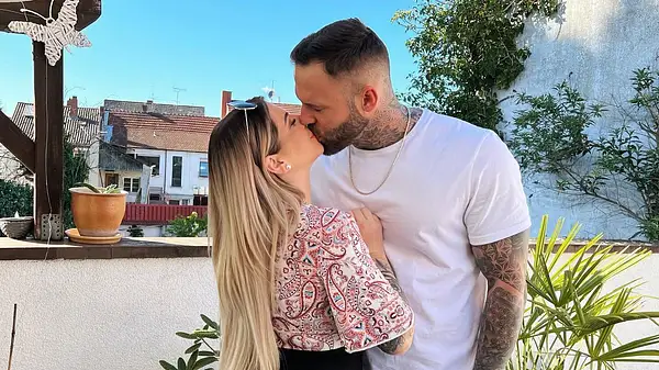 Jenny Frankhauser und Freund Steffen