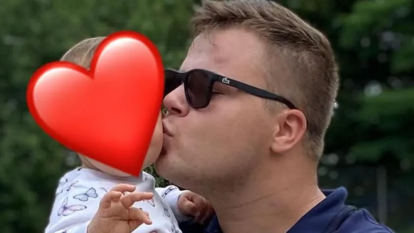 Jeremy Pascal Wollny mit seiner Tochter