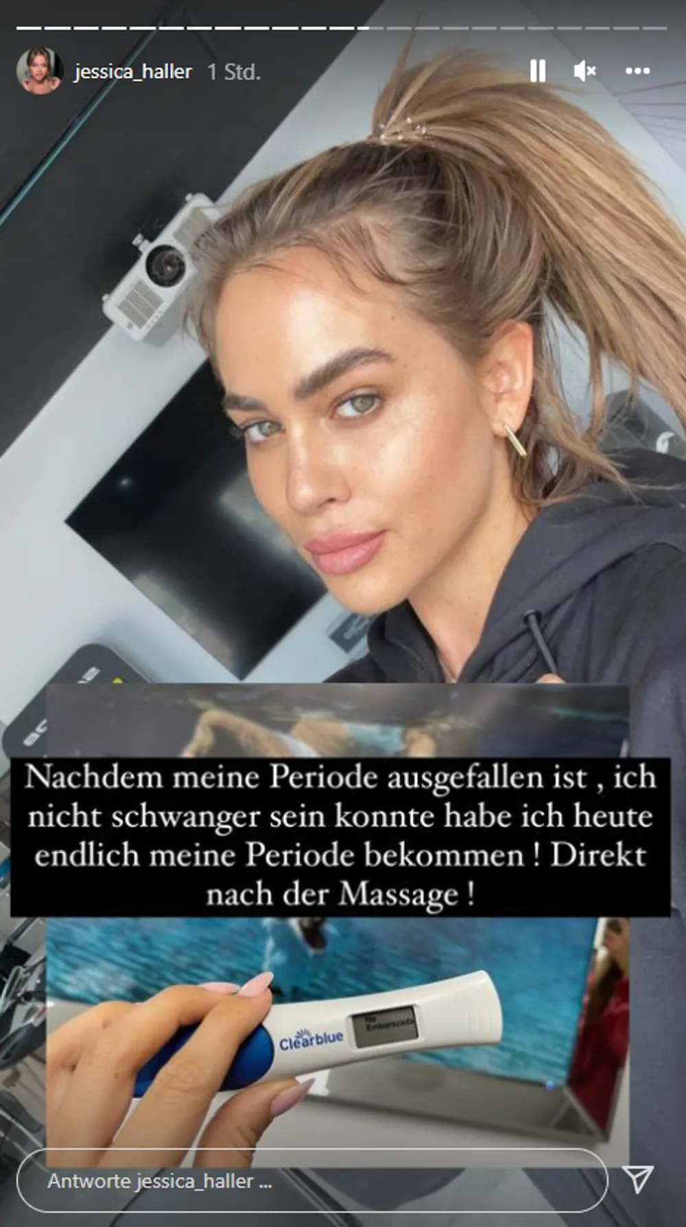 Jessica Haller Schwangerschaftstest Jessica Haller Schwangerschaftstest
