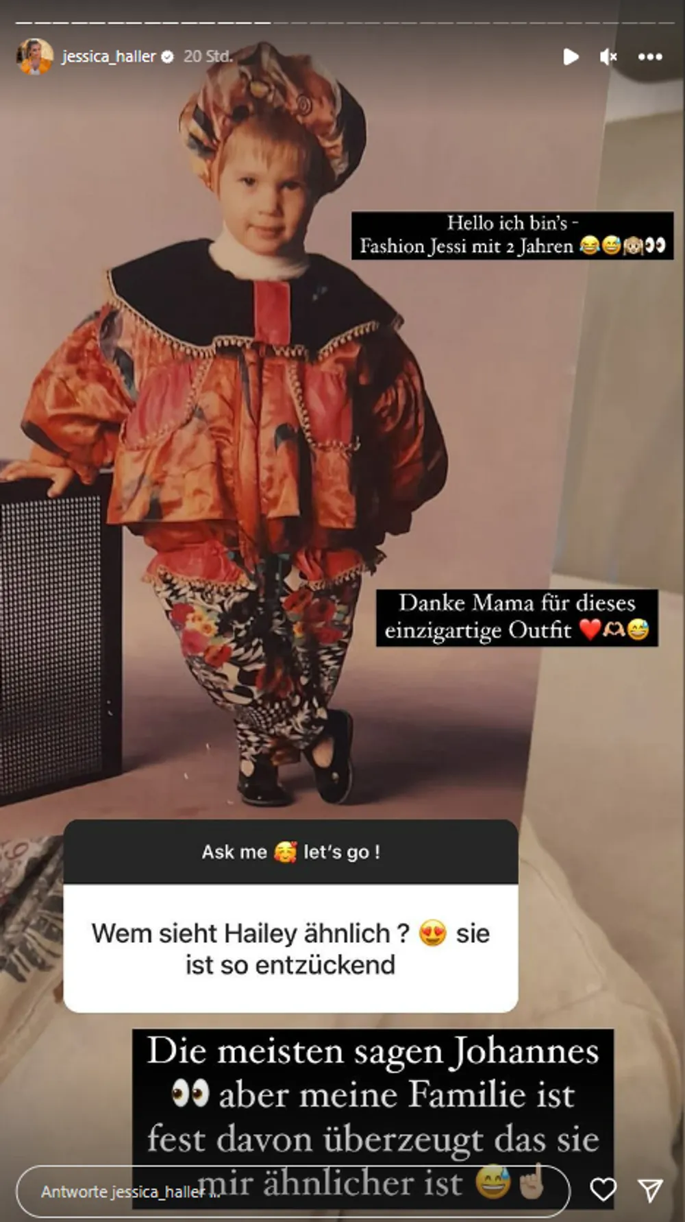 Jessica Paszka als Kind Jessica Paszka als Kind