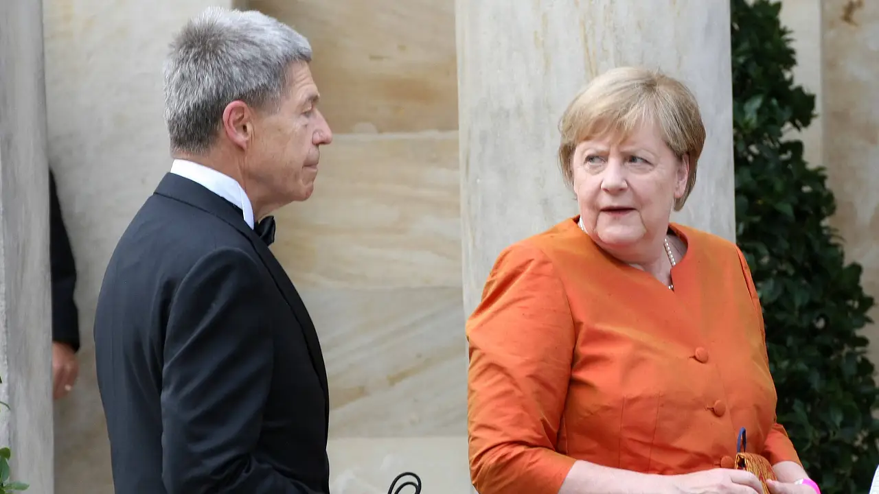 Joachim Sauer Angela Merkel Joachim Sauer Angela Merkel - Foto: Imago / IPA Photo