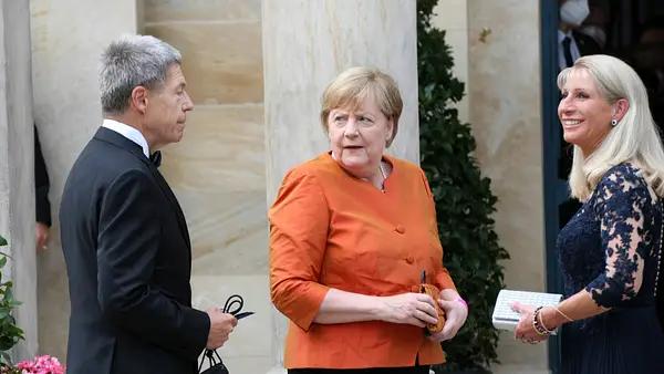 Joachim Sauer Angela Merkel
