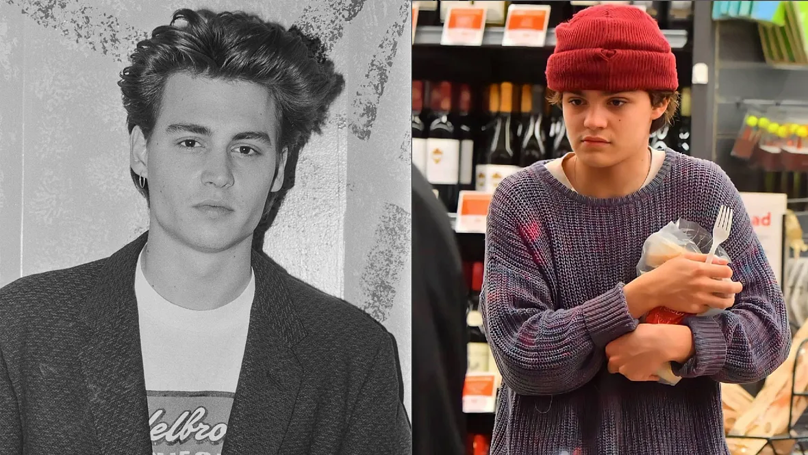 Johnny Depp früher & Sohn Jack Depp Johnny Depp früher & Sohn Jack Depp