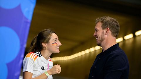 Julian Nagelsmann und Lena  - Foto: IMAGO / Sven Simon