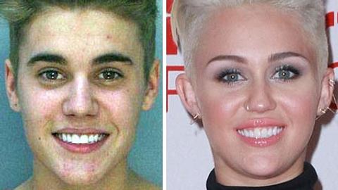 Justin Bieber &amp; Miley Cyrus: Bei der Geburt getrennt. - Foto: Getty Images